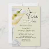 Invitation Un Tini Bit plus vieux martini 30e anniversaire (Devant)