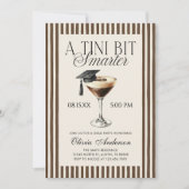 Invitation Un Tini Bit Smarter Espresso Martini Diplômé (Devant)