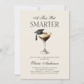 Invitation Un Tini Bit Smarter Espresso Martini Diplômé (Devant)