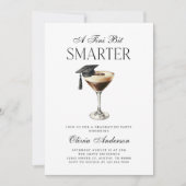 Invitation Un Tini Bit Smarter Espresso Martini Diplômé (Devant)