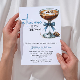 Invitation Un Tini Se Trouve Sur Le Chemin Du Baby shower Gar