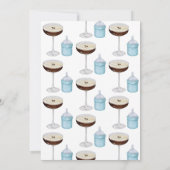 Invitation Un Tini Sur Le Chemin Baby shower Espresso Martini (Dos)