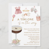 Invitation Un Tini Sur Le Chemin Baby shower Espresso Martini (Devant)