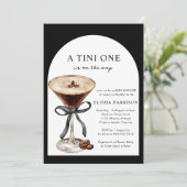 Invitation Un Tini sur le chemin du Baby shower (Debout devant)