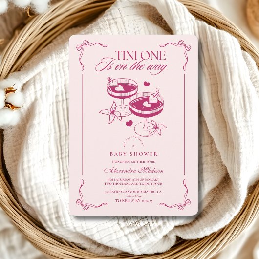 Invitation Un Tini Sur Le Chemin Du Baby shower