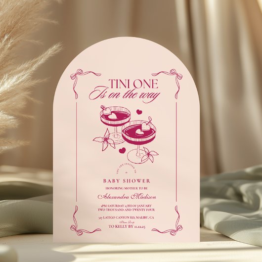 Invitation Un Tini Sur Le Chemin Du Baby shower