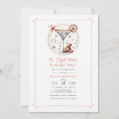 Invitation Un Tini Sur Le Chemin Du Baby shower (Devant)