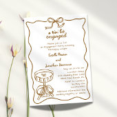 Invitation Un Tini Un Peu À La Main Tirée Martini