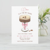 Invitation Un Tini Un Peu Plus Ancien Bow Espresso Martini An (Debout devant)