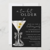 Invitation Un Tini Un Peu Plus Ancien Chic Noir Sale Martini  (Devant)