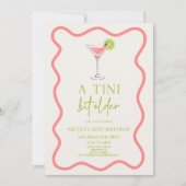 Invitation Un Tini Un Peu Plus Ancien Cosmo Rose Martini Anni (Devant)