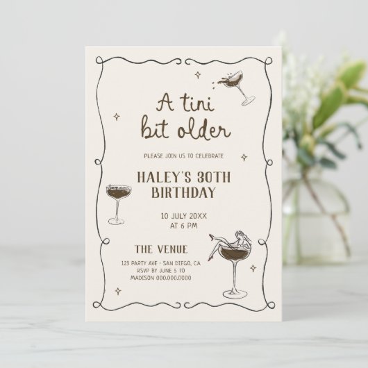 Invitation Un Tini Un Peu Plus Ancien Espresso Martini (Debout devant)