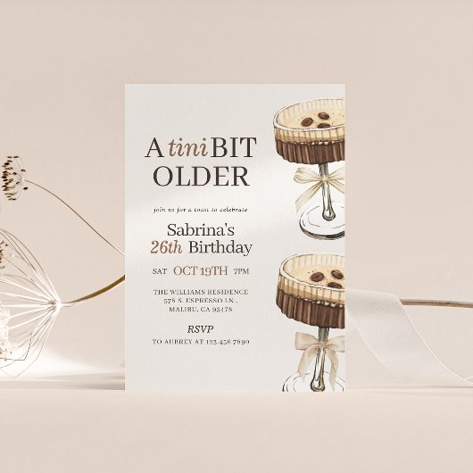 Invitation Un Tini Un Peu Plus Ancien Espresso Martini