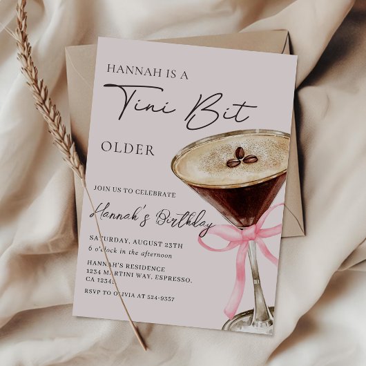 Invitation Un Tini Un Peu Plus Ancien Espresso Martini