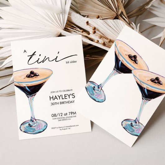 Invitation Un Tini Un Peu Plus Ancien Espresso Martini