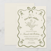 Invitation Un Tini Un Peu Plus Ancien Espresso Martini Bow An (Devant / Derrière)