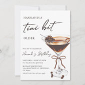 Invitation Un Tini Un Peu Plus Ancien Espresso Martini fête d (Devant)