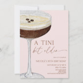 Invitation Un Tini Un Peu Plus Ancien Expresso Martini Annive (Devant)