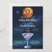 Invitation Un Tini Un Peu Plus Ancien Leo Zodiac Martini Anni (Devant)