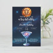 Invitation Un Tini Un Peu Plus Ancien Leo Zodiac Martini Anni (Debout devant)