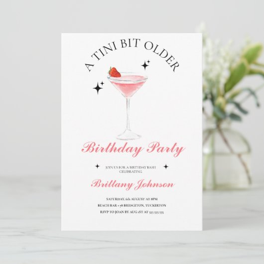 Invitation Un Tini Un Peu Plus Ancien Martini (Debout devant)