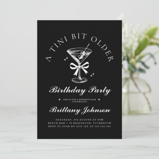 Invitation Un Tini Un Peu Plus Ancien Martini (Debout devant)