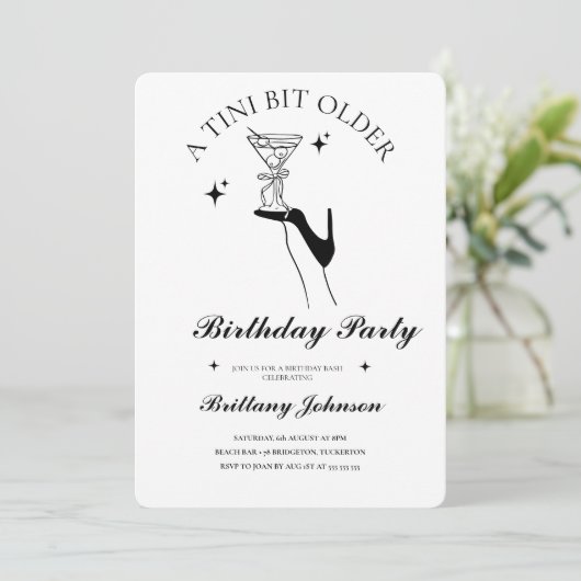 Invitation Un Tini Un Peu Plus Ancien Martini (Debout devant)