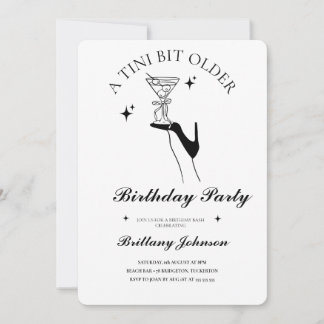 Invitation Un Tini Un Peu Plus Ancien Martini
