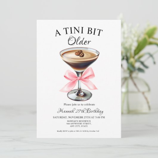 Invitation Un Tini Un Peu Plus Ancien Martini (Debout devant)