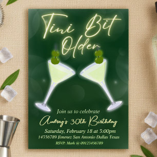 Invitation Un Tini Un Peu Plus Ancien - Martini