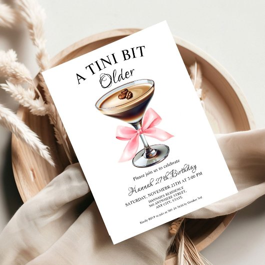 Invitation Un Tini Un Peu Plus Ancien Martini