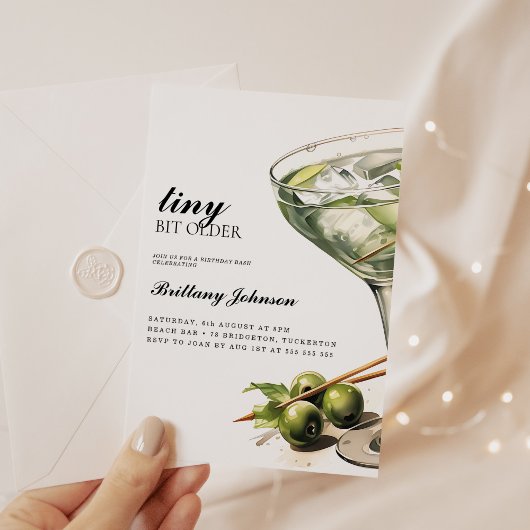 Invitation Un Tini Un Peu Plus Ancien Martini
