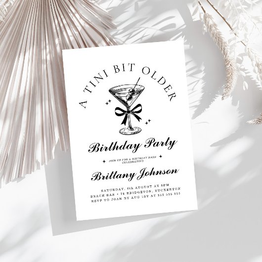 Invitation Un Tini Un Peu Plus Ancien Martini