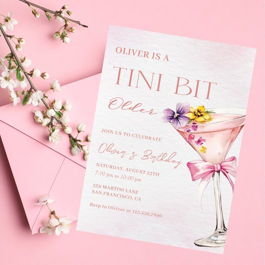 Invitation Un Tini Un Peu Plus Ancien Martini