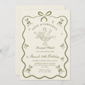 Invitation Un Tini Un Peu Plus Ancien Martini Bow Cinquante A (Devant / Derrière)