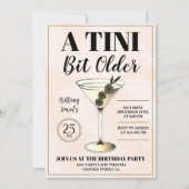 Invitation Un Tini Un Peu Plus Ancien Martini Cocktail Modern (Devant)