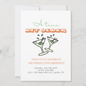 Invitation Un Tini Un Peu Plus Ancien Martini Olive Adulte An (Devant)