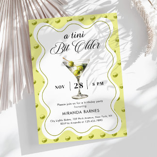 Invitation Un Tini Un Peu Plus Ancien Martini Olive Anniversa