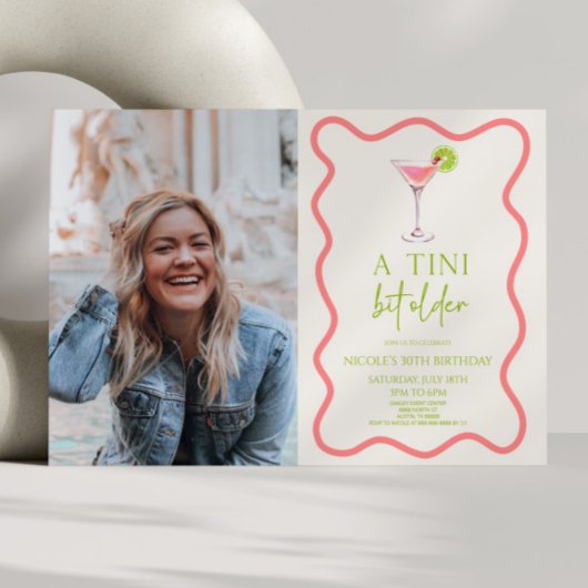 Invitation Un Tini Un Peu Plus Ancien Martini Rose