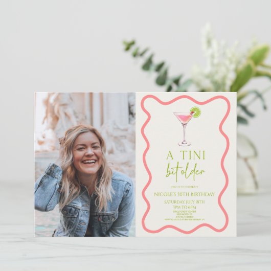 Invitation Un Tini Un Peu Plus Ancien Martini Rose (Debout devant)