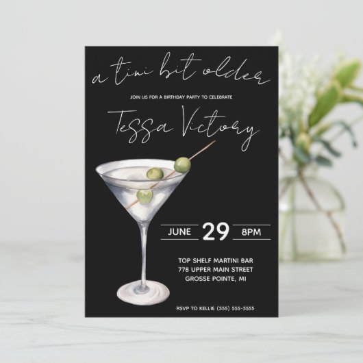 Invitation Un Tini Un Peu Plus Ancien, Martini Thématique Ann (Debout devant)