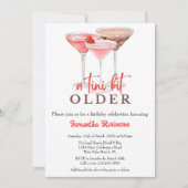 Invitation Un Tini Un Peu Plus Ancien Martini Thème Anniversa (Devant)