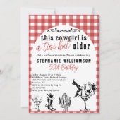 Invitation Un Tini Un Peu Plus Ancienne Cowgirl Occidentale F (Devant)
