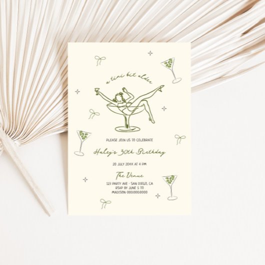 Invitation Un Tini Un Peu Plus Ancienne Main Quirky Dessinée