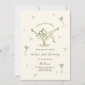 Invitation Un Tini Un Peu Plus Ancienne Main Quirky Dessinée (Devant)