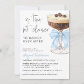 Invitation Un Tini Un Peu Plus Près Bow Espresso Martini Mari (Devant)