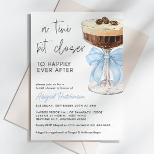 Invitation Un Tini Un Peu Plus Près Bow Espresso Martini Mari