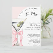 Invitation Un Tini un peu plus près de la Fête des mariées de (Debout devant)