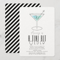 Un Tini Un peu plus vieux Martini Turquoise Modern