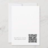 Invitation Un Tini un simple code QR Baby shower rose Martini (Dos)